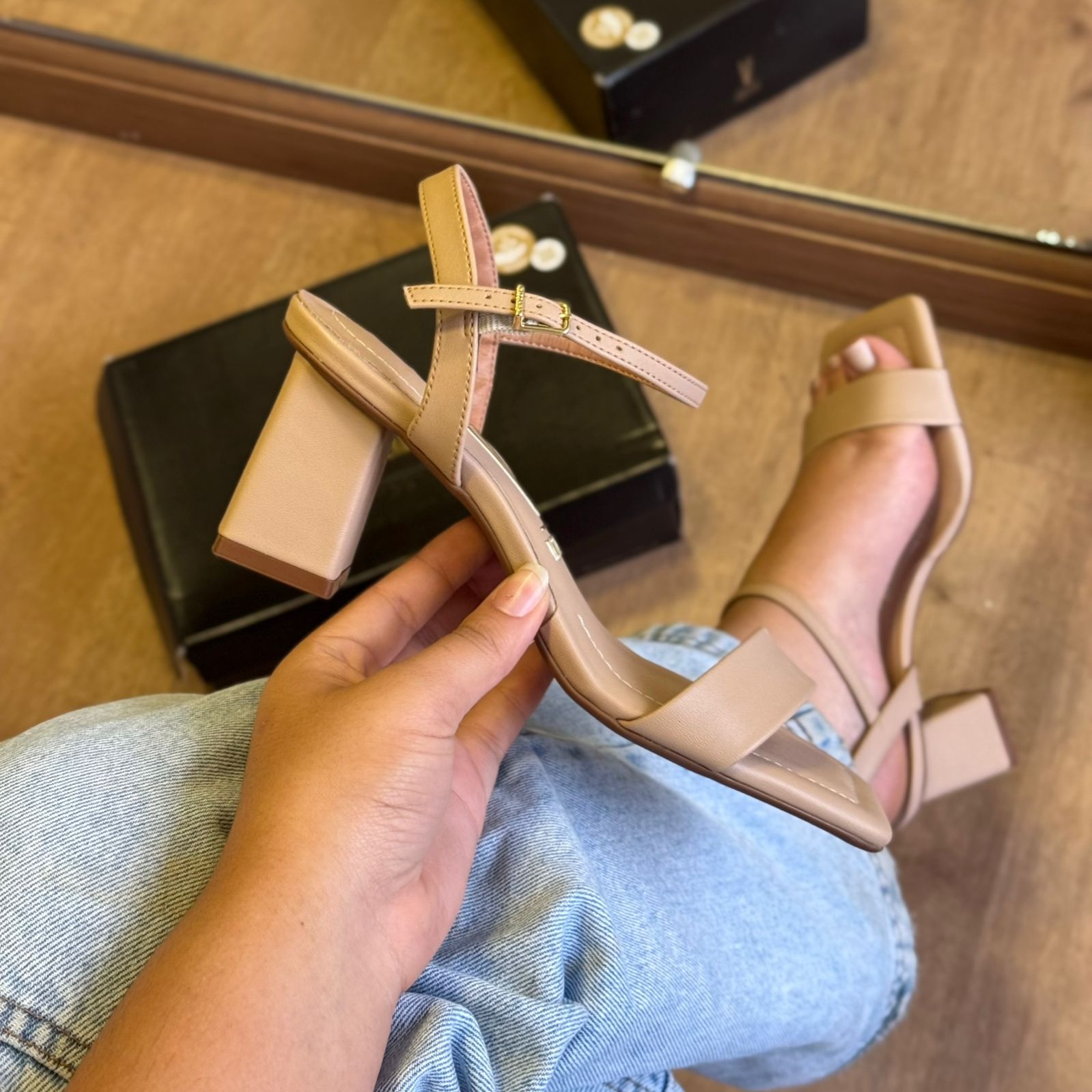 Sandália Salto Casual Vizzano