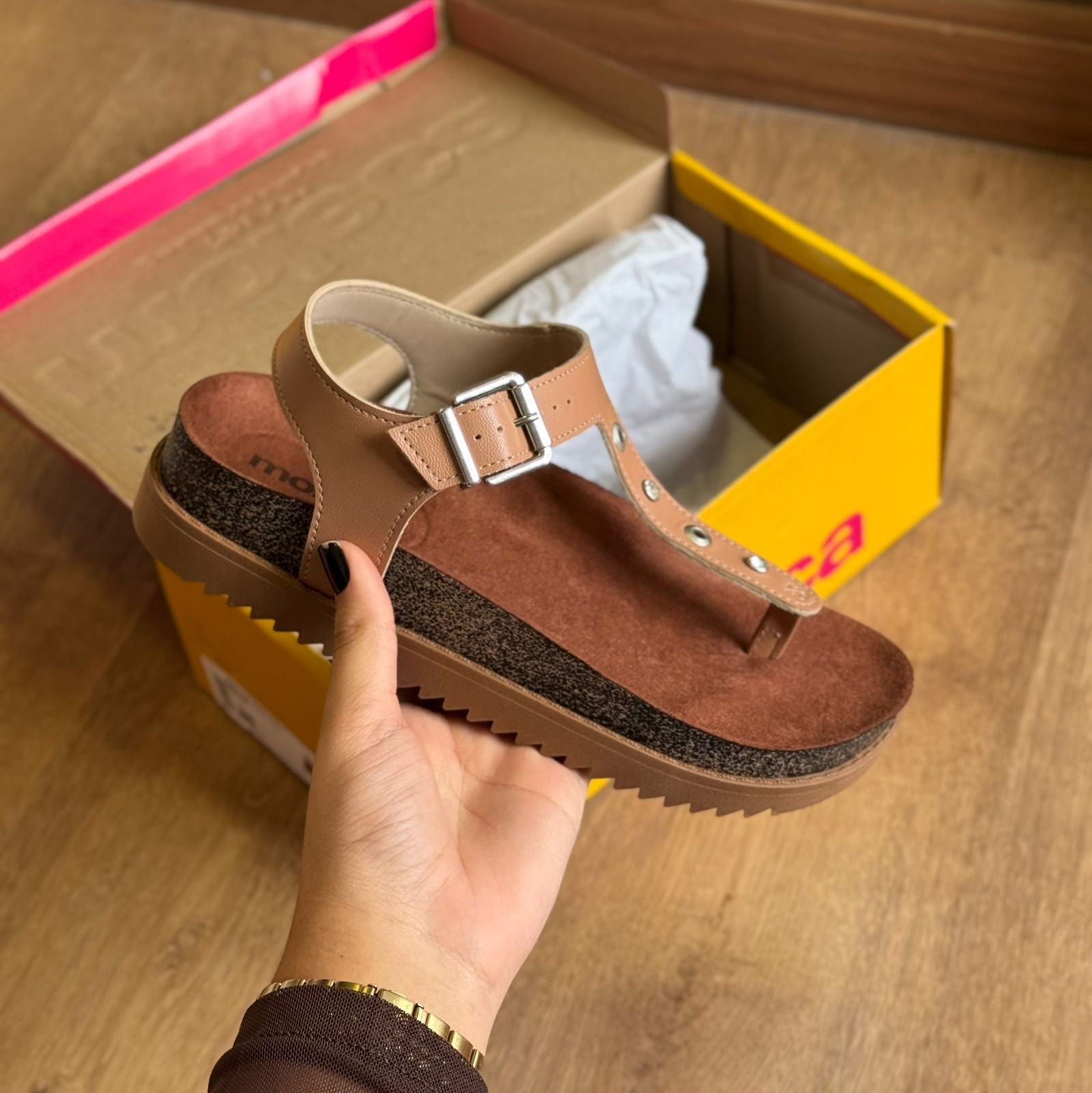 Sandália Papete Moleca Tratorada