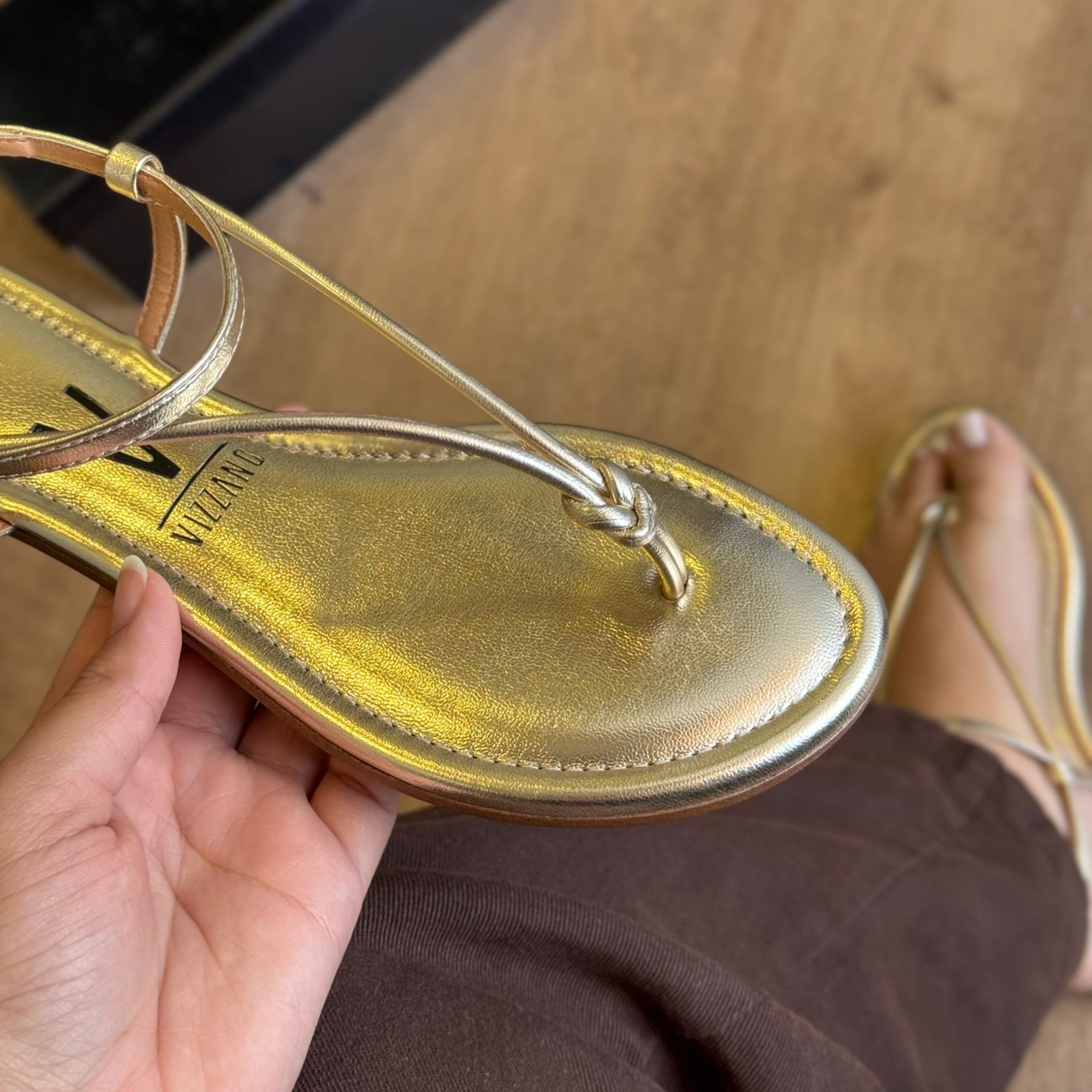 Sandália Rasteira Casual Vizzano