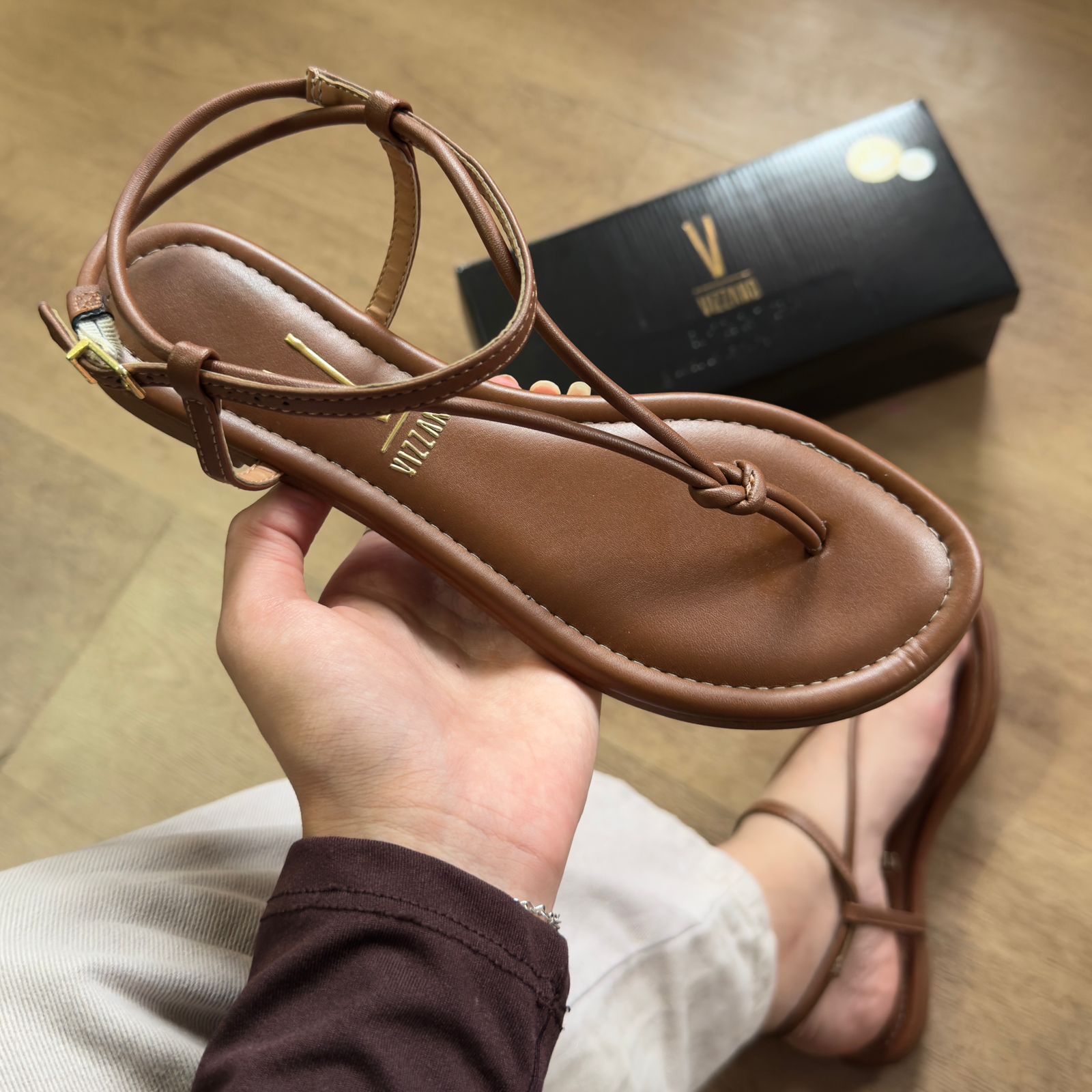 Sandália Rasteira Casual Vizzano