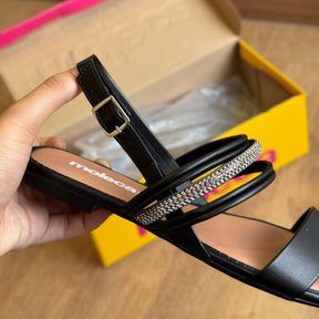 Sandália Moleca Tira Brilhosa