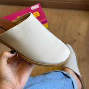 Mule Moleca Camurça Tendência