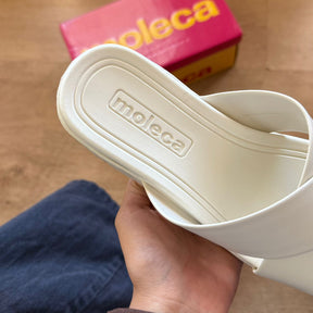 Sandália Moleca Tamanco Tiras Cruzadas