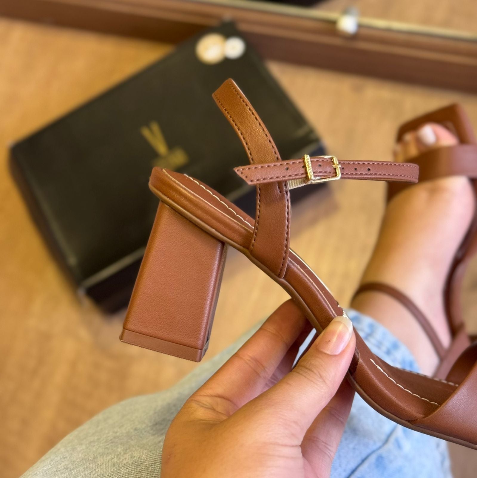 Sandália Salto Casual Vizzano