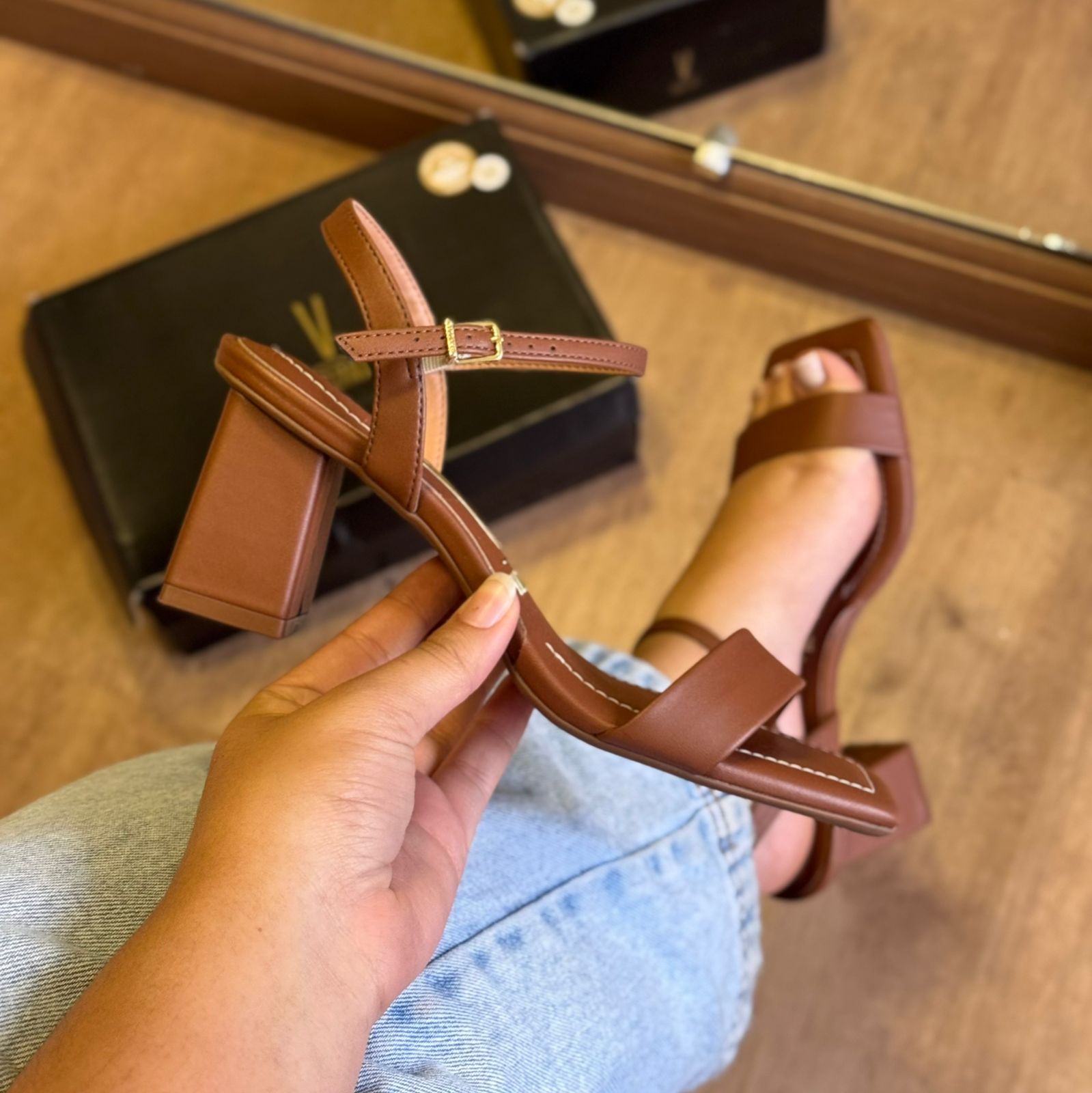 Sandália Salto Casual Vizzano