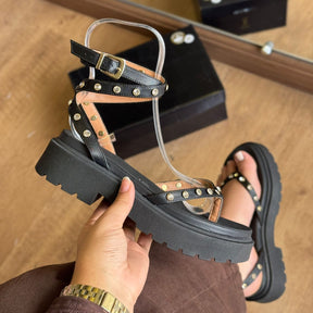 Sandália Vizzano Tiras no Tornozelo com Pedrarias