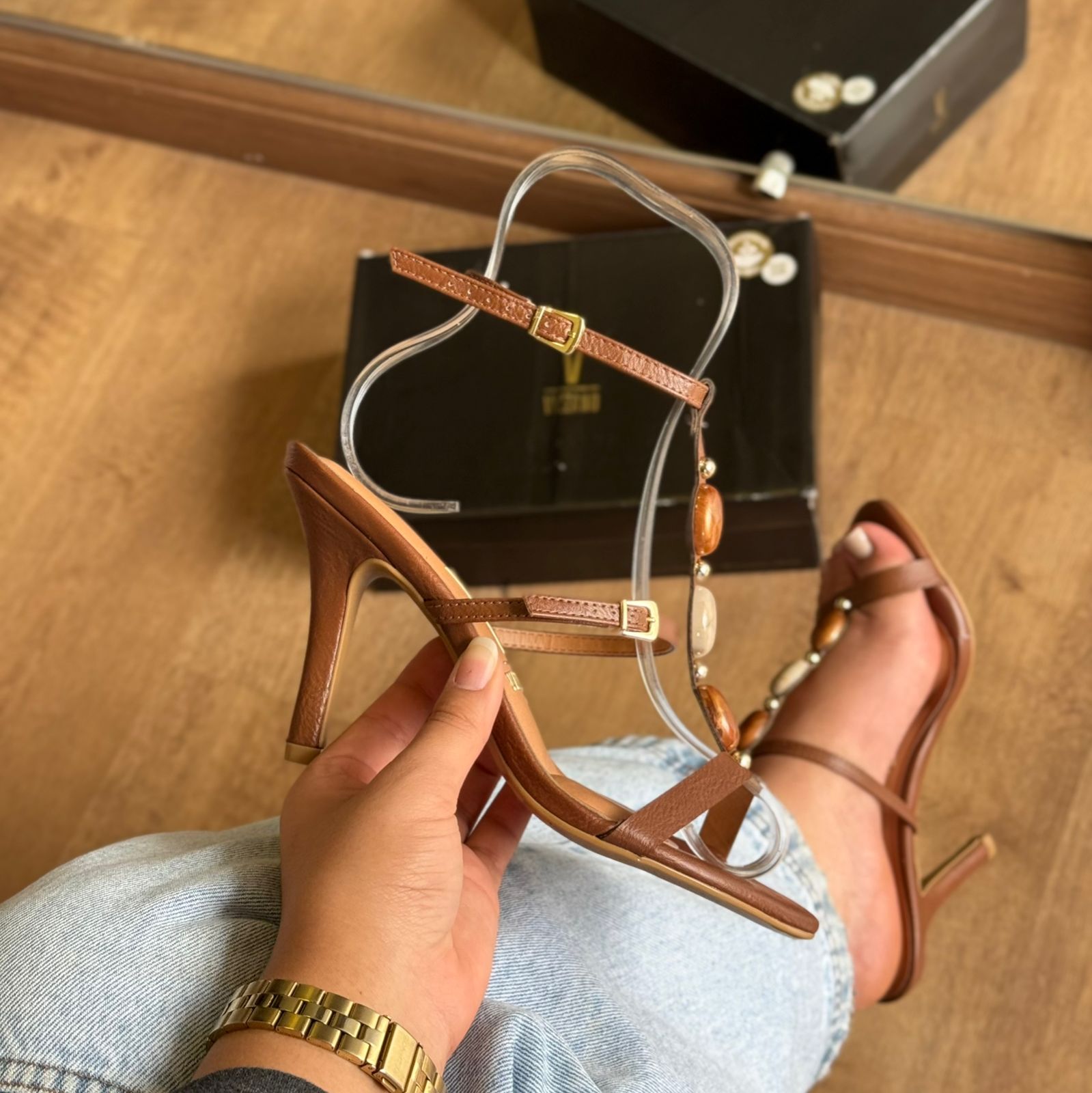 Sandália Salto Vizzano